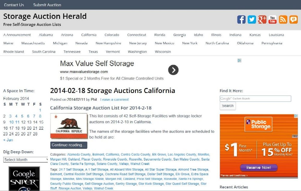 Storage Auction Herald